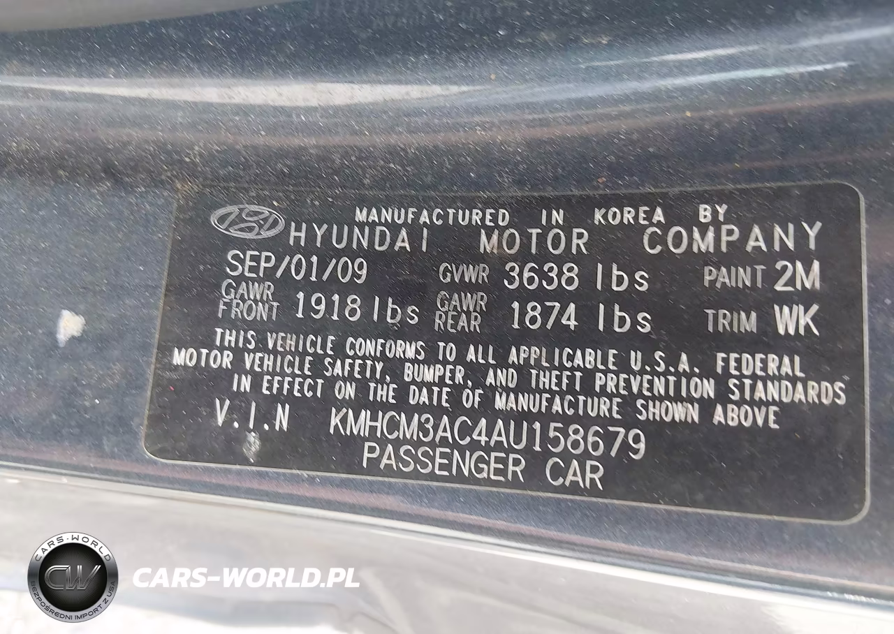 2010 Hyundai Accent Gs VIN:KMHCM3AC4AU158679 - 9