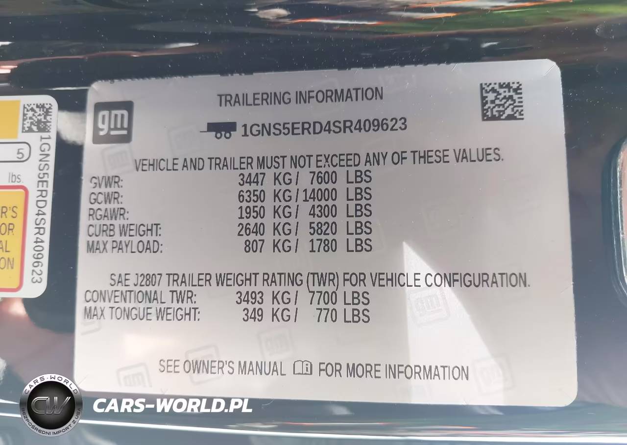 2025 Chevrolet Suburban 2Wd Rst VIN:1GNS5ERD4SR409623 - 9