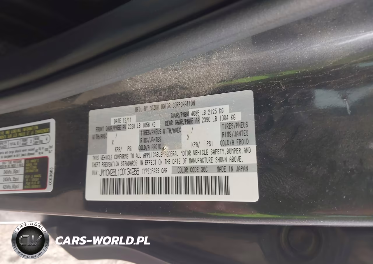 2012 Mazda Mazda5 Sport VIN:JM1CW2BL1C0134955 - 9