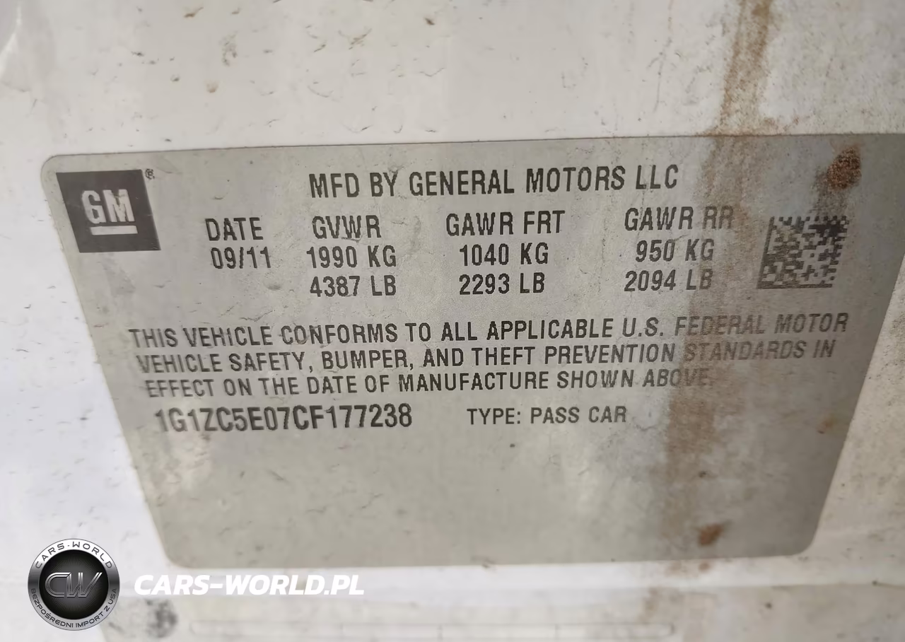 2012 Chevrolet Malibu 1Lt VIN:1G1ZC5E07CF177238 - 9