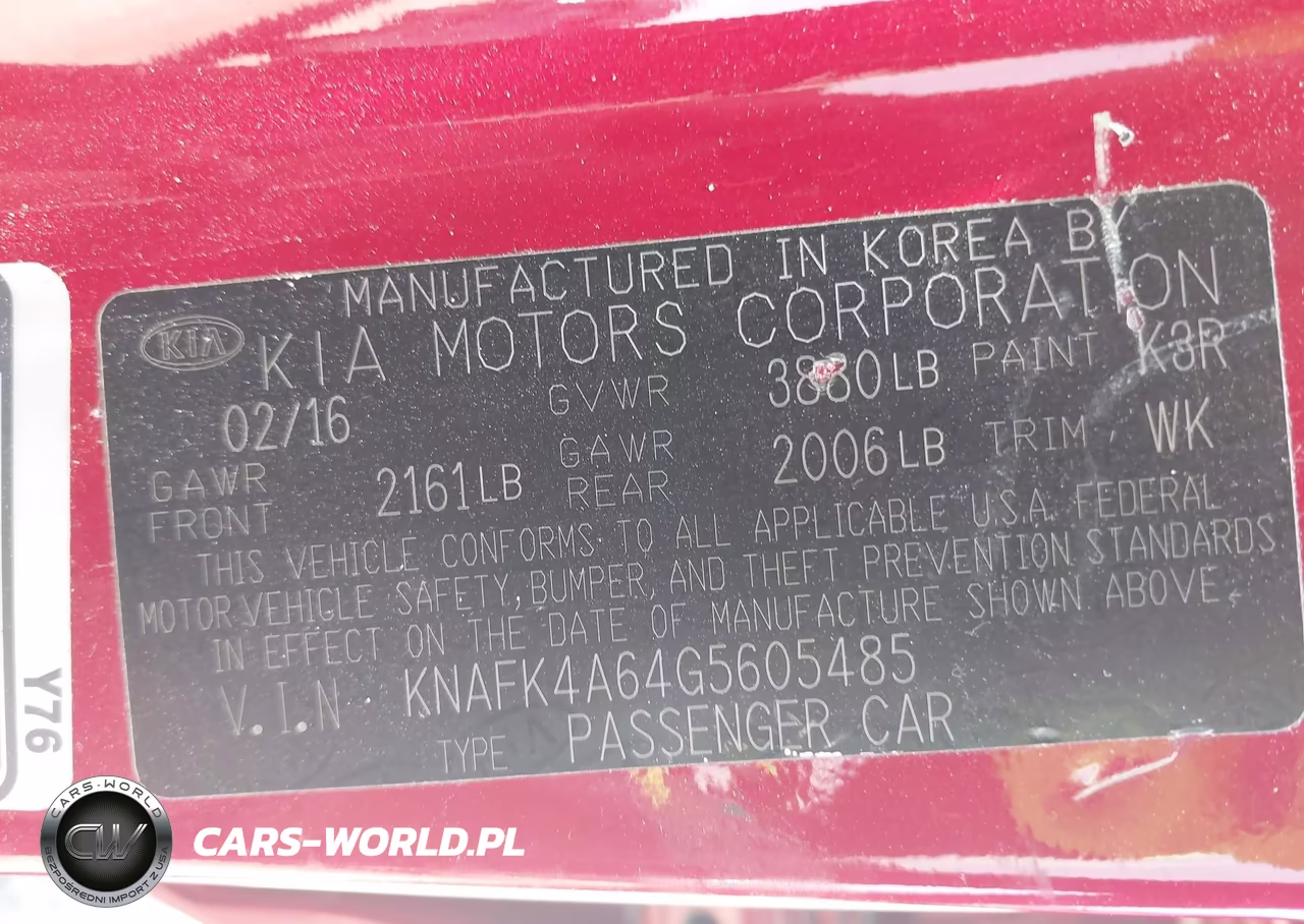 2016 Kia Forte Lx VIN:KNAFK4A64G5605485 - 8