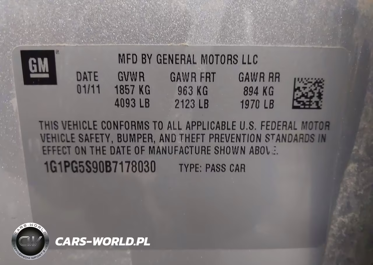 2011 Chevrolet Cruze 2Lt VIN:1G1PG5S90B7178030 - 9