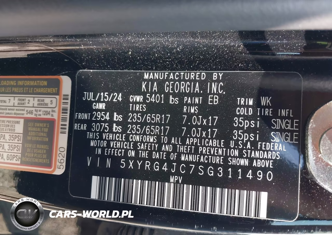 2025 Kia Sorento Lx VIN:5XYRG4JC7SG311490 - 9
