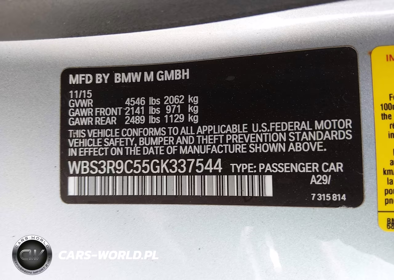 2016 BMW M4 VIN:WBS3R9C55GK337544 - 9