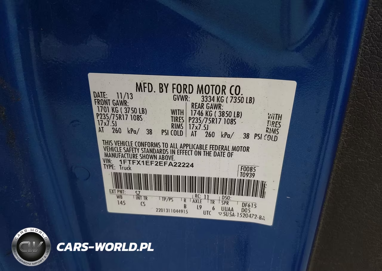 2014 Ford F-150 Stx VIN:1FTFX1EF2EFA22224 - 9