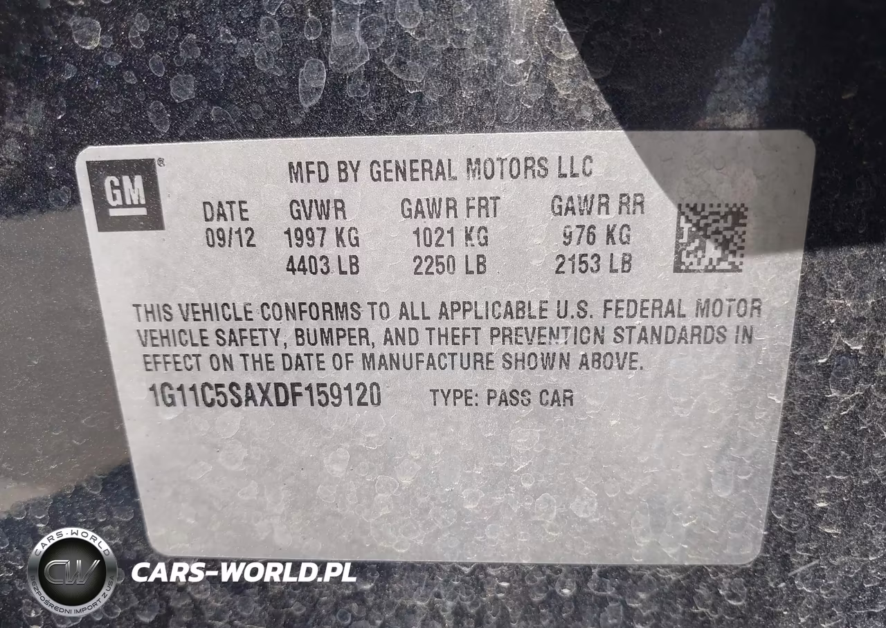 2013 Chevrolet Malibu 1Lt VIN:1G11C5SAXDF159120 - 9
