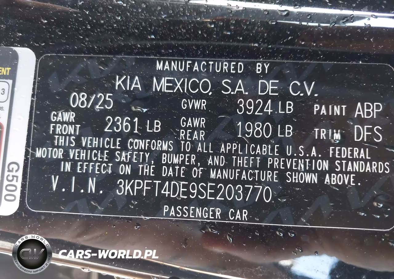 2025 Kia K4 Lxs VIN:3KPFT4DE9SE203770 - 9