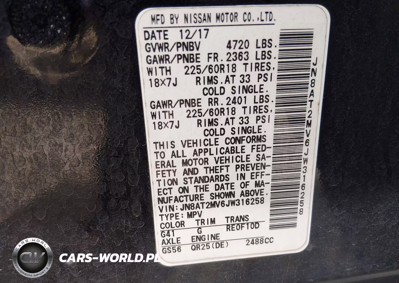 2018 Nissan Rogue Sl VIN:JN8AT2MV6JW316258 - 9