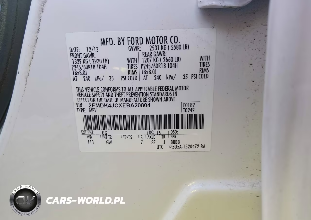 2014 Ford Edge Sel VIN:2FMDK4JCXEBA20804 - 9