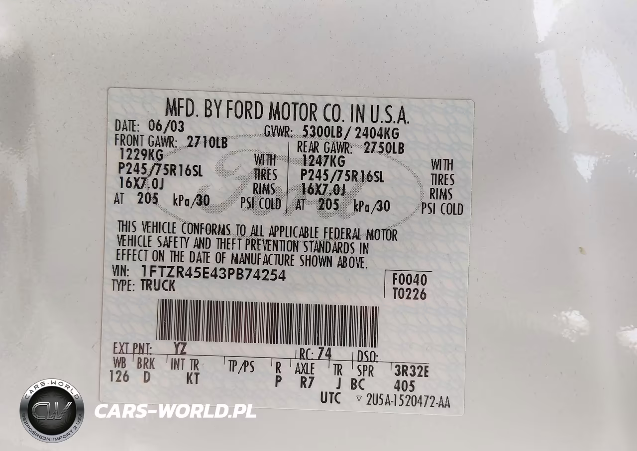 2003 Ford Ranger Edge-Xlt VIN:1FTZR45E43PB74254 - 9