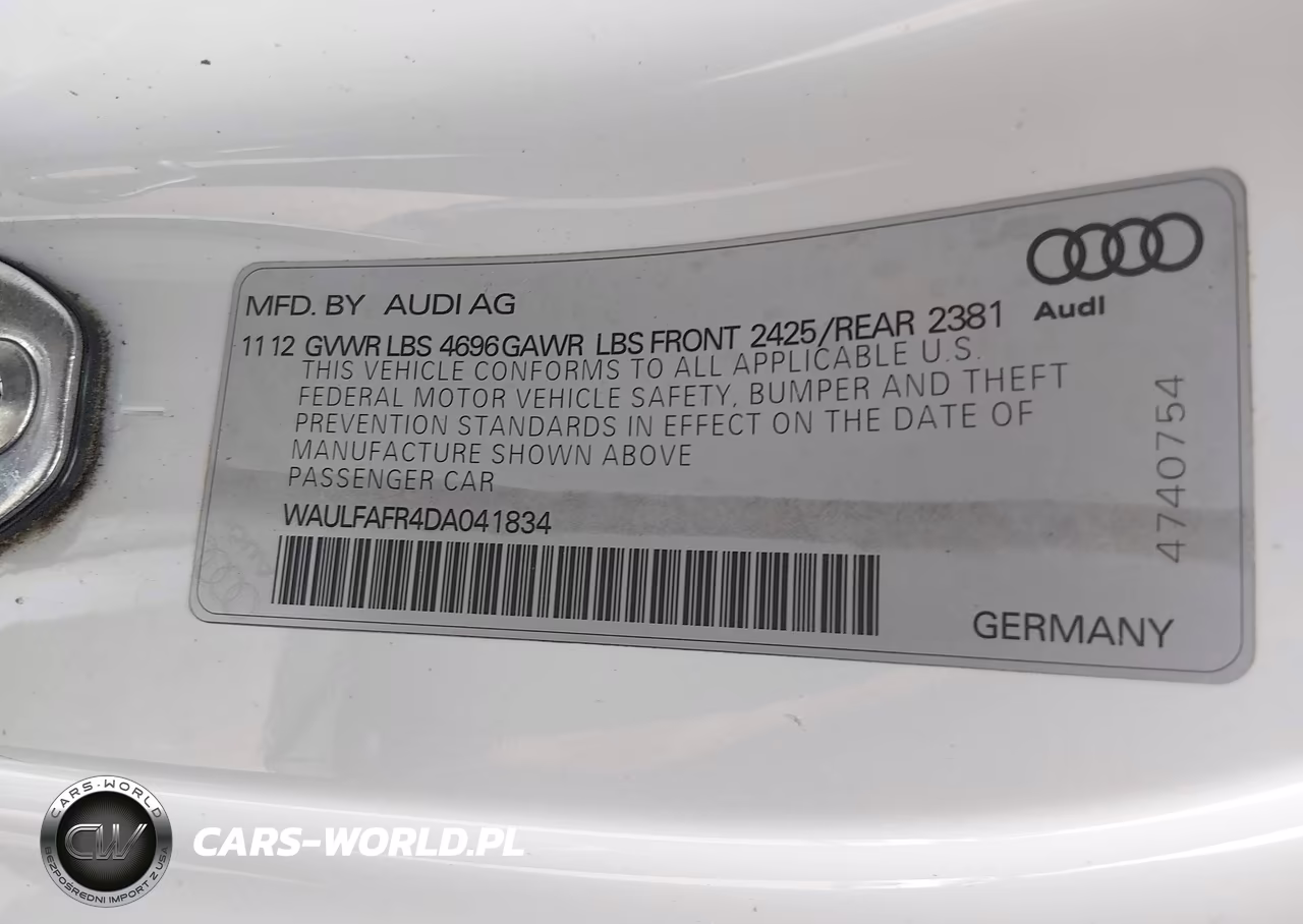 2013 Audi A5 2.0T Premium VIN:WAULFAFR4DA041834 - 9