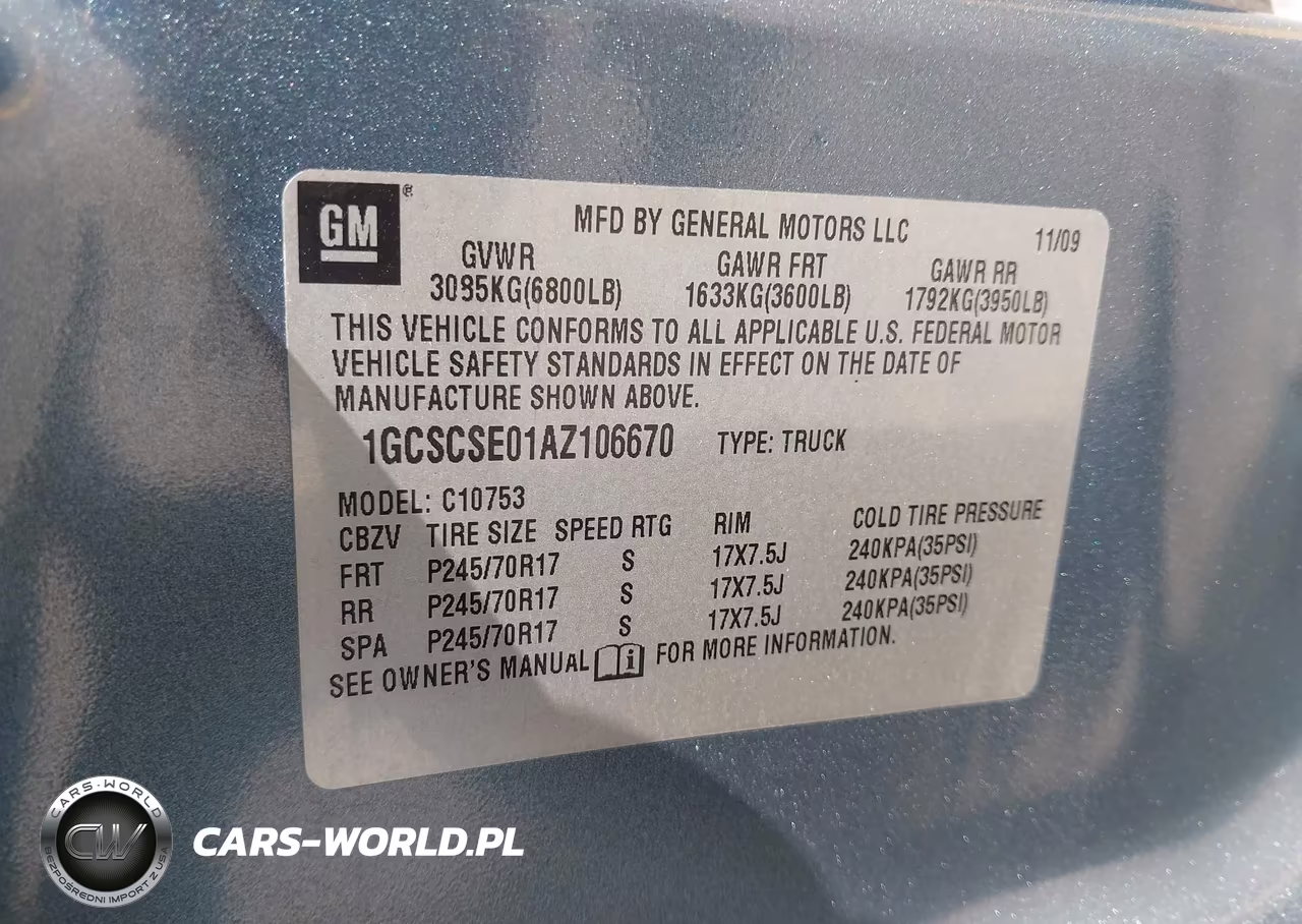 2010 Chevrolet Silverado 1500 Lt VIN:1GCSCSE01AZ106670 - 9