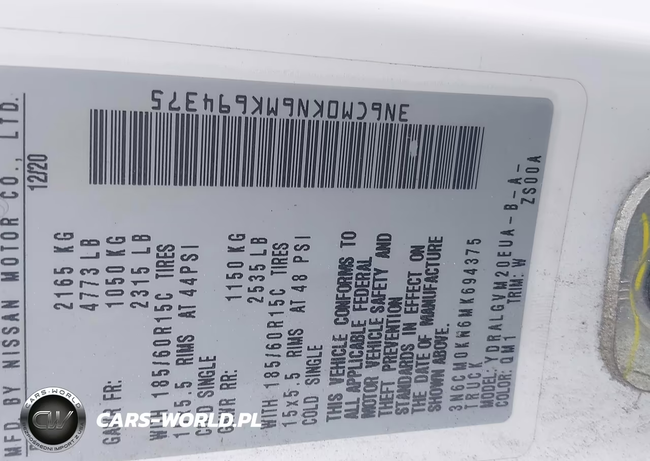 2021 Nissan Nv 200 VIN:3N6CM0KN6MK694375 - 9