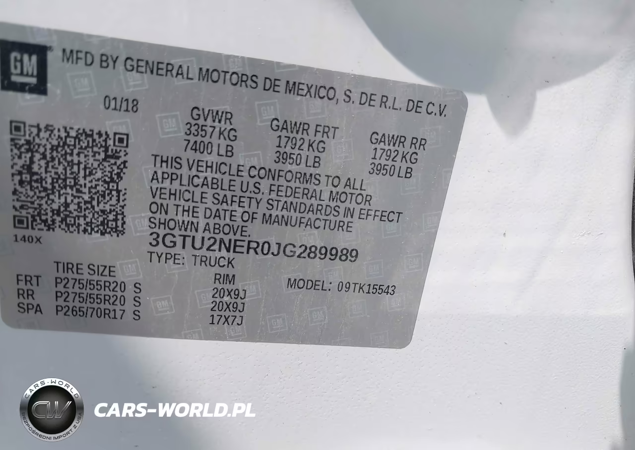 2018 GMC Sierra 1500 Slt VIN:3GTU2NER0JG289989 - 9