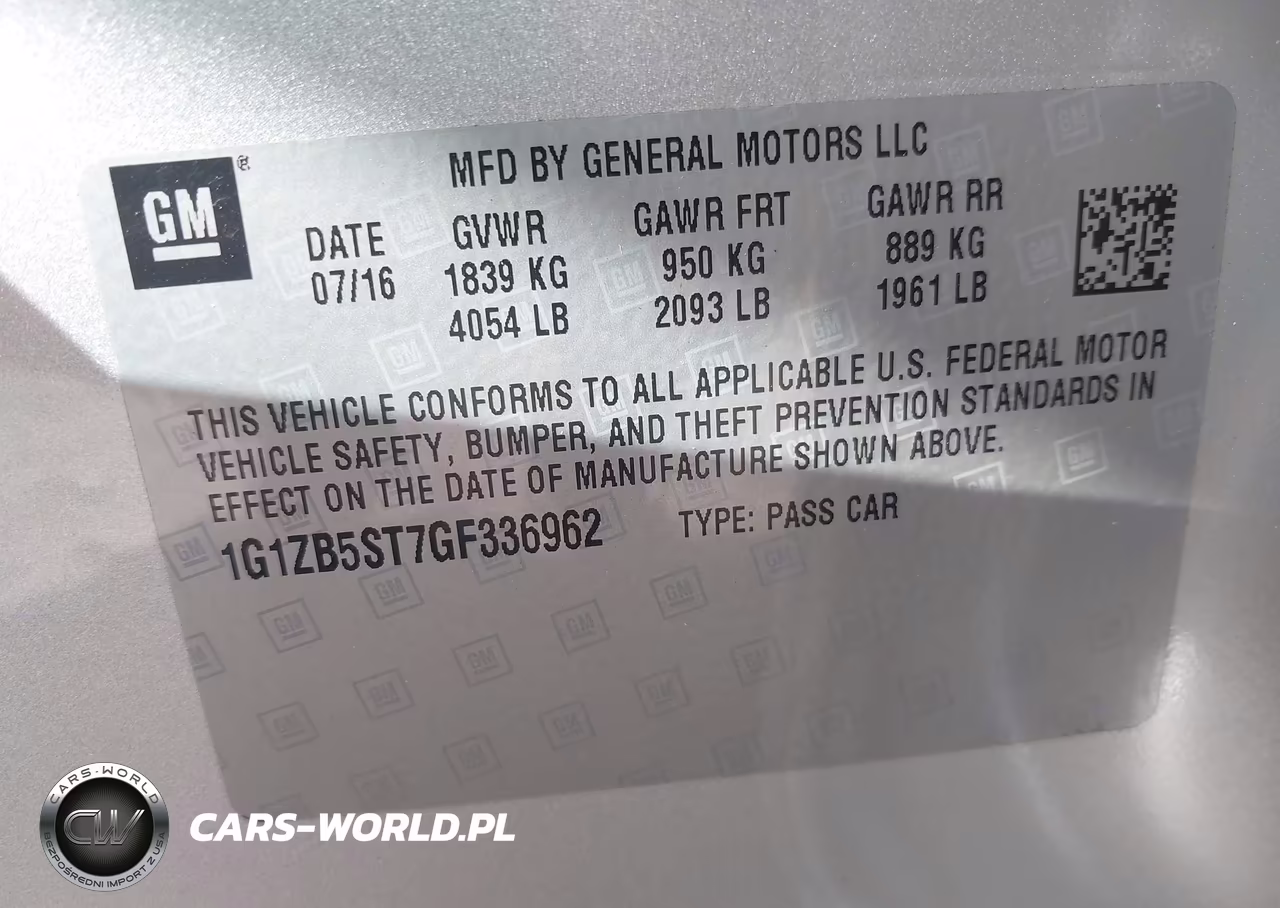 2016 Chevrolet Malibu Ls VIN:1G1ZB5ST7GF336962 - 9