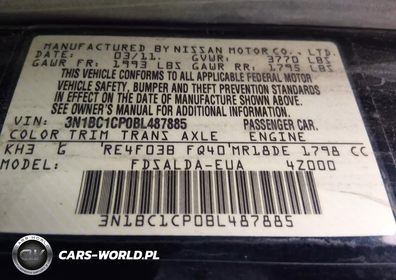 2011 Nissan Versa 1.8S VIN:3N1BC1CP0BL487885 - 9