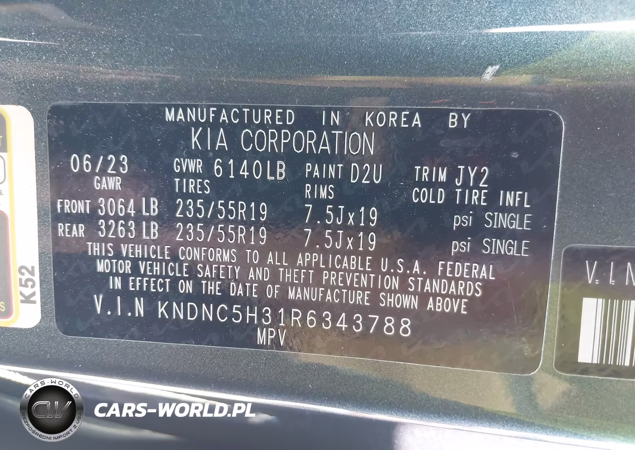 2024 Kia Carnival Mpv Ex VIN:KNDNC5H31R6343788 - 9