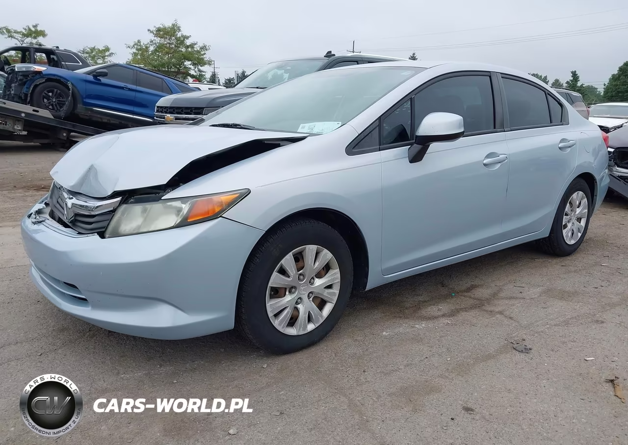 2012 Honda Civic Lx VIN:2HGFB2F55CH568247 - 2