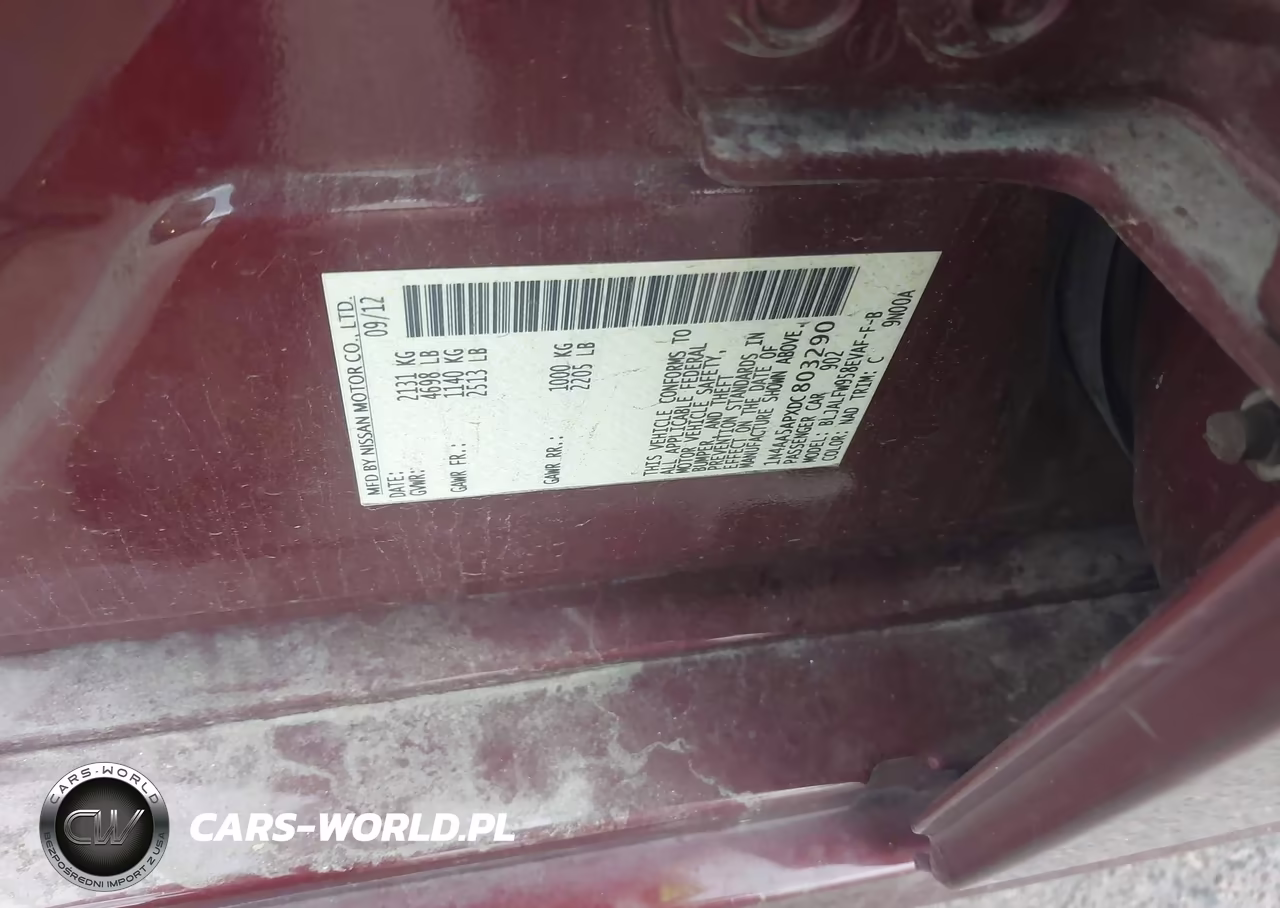 2013 Nissan Maxima 3.5 Sv VIN:1N4AA5APXDC803290 - 9