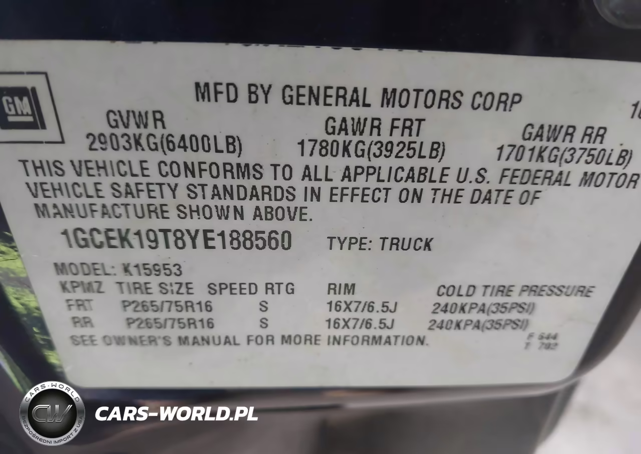 2000 Chevrolet Silverado 1500 Ls VIN:1GCEK19T8YE188560 - 9