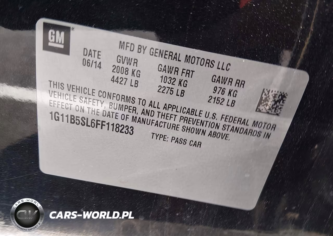 2015 Chevrolet Malibu Ls VIN:1G11B5SL6FF118233 - 9