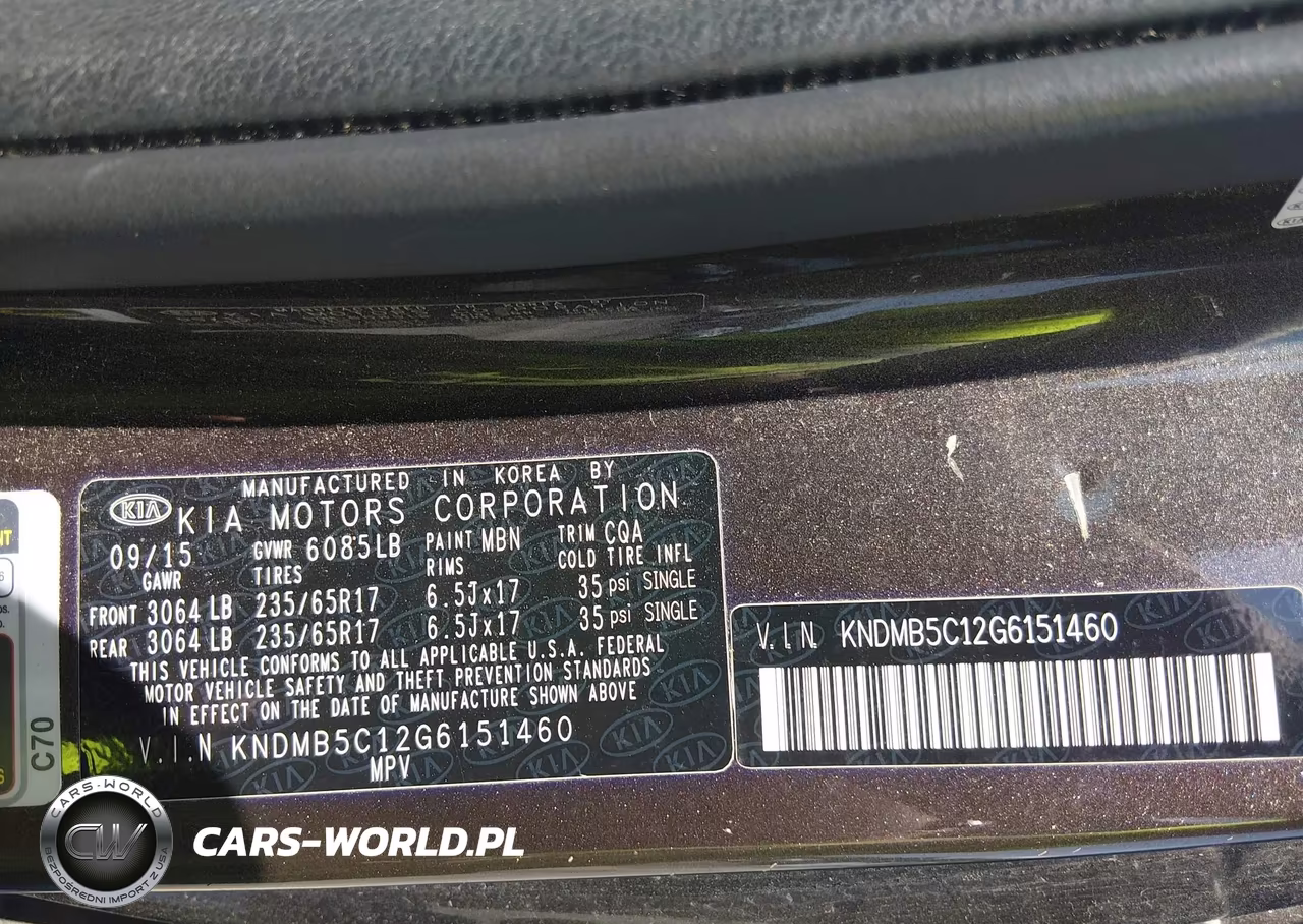 2016 Kia Sedona Lx VIN:KNDMB5C12G6151460 - 9