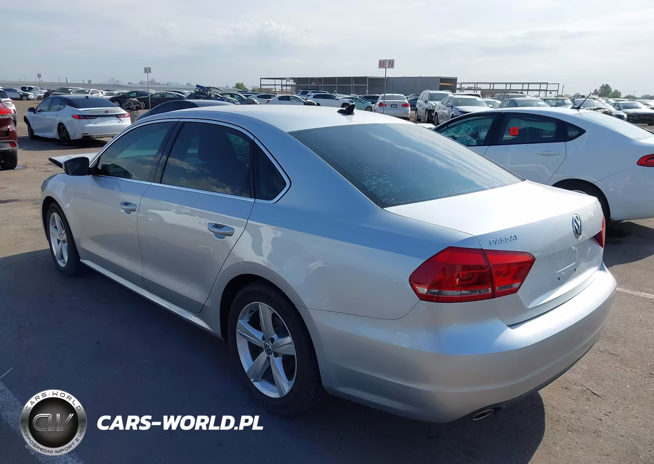 2014 Volkswagen Passat 2.5L Se VIN:1VWBP7A37EC009125 - 3