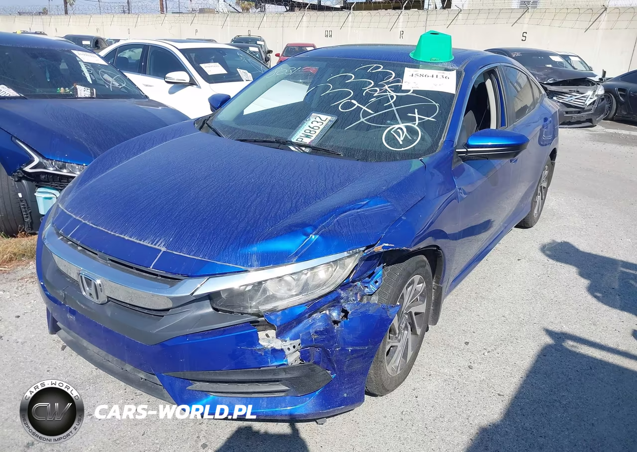 2018 Honda Civic Ex VIN:2HGFC2F74JH566307 - 2
