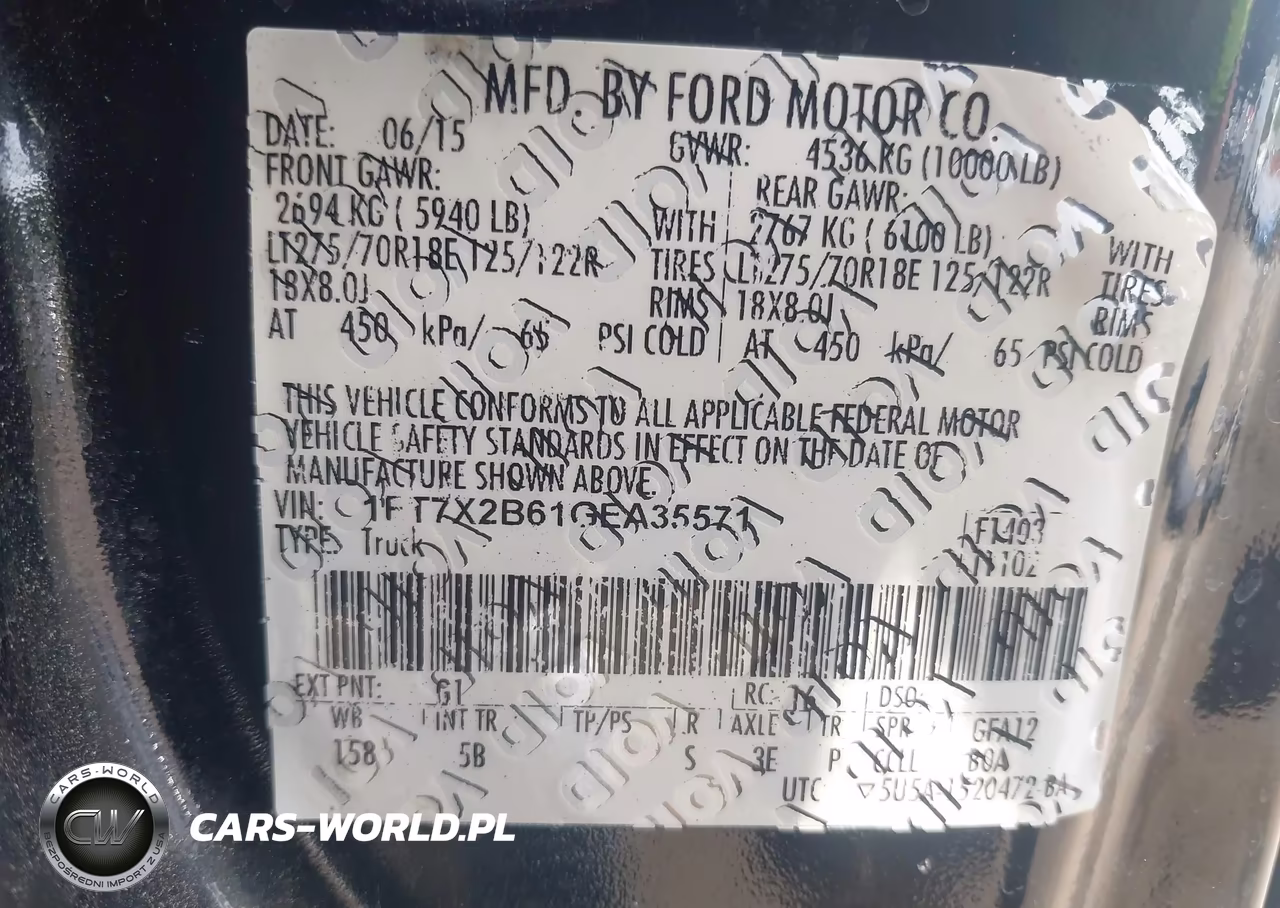 2016 Ford F-250 Lariat VIN:1FT7X2B61GEA35571 - 9