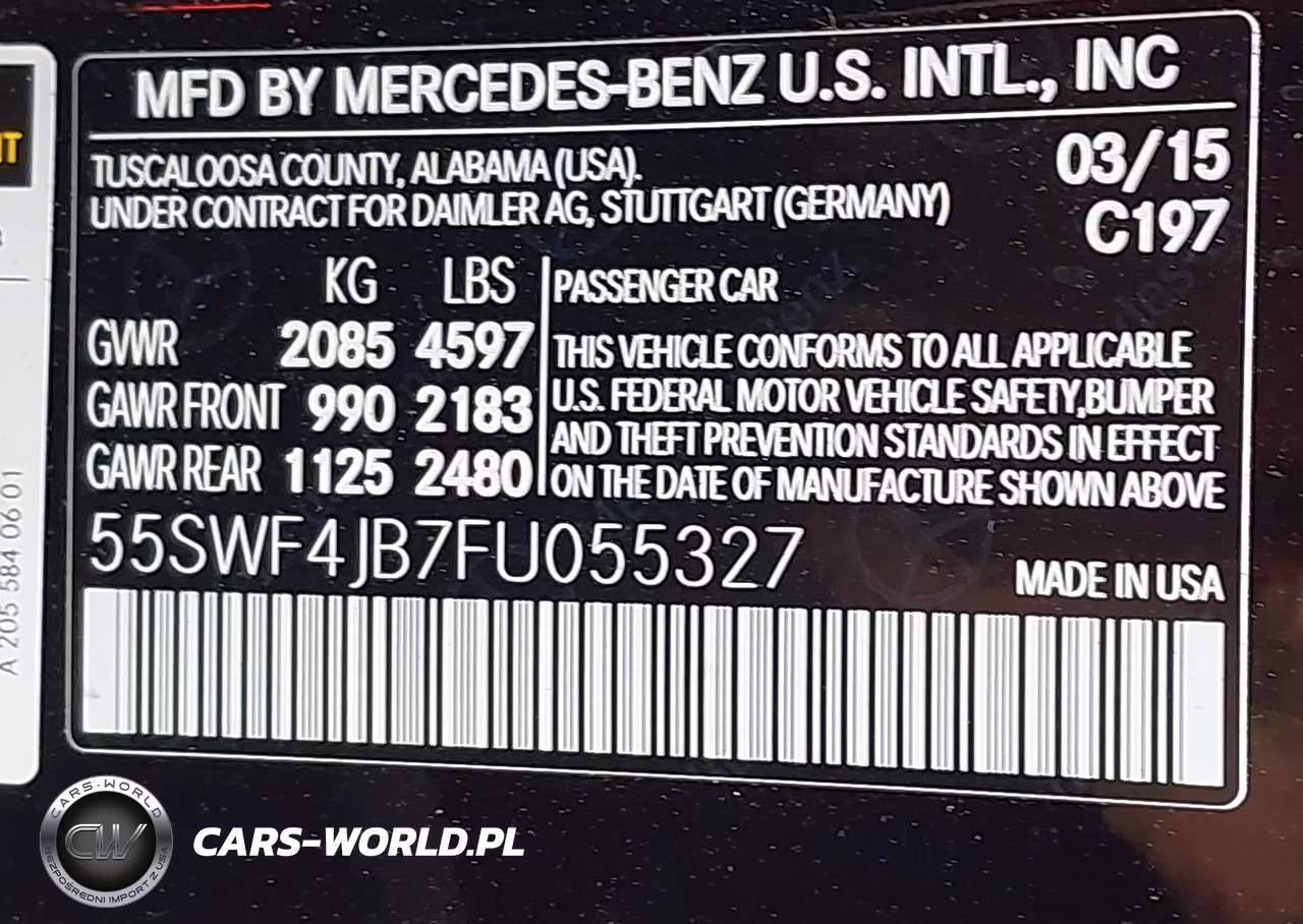 2015 Mercedes-Benz C 300 Sport VIN:55SWF4JB7FU055327 - 9