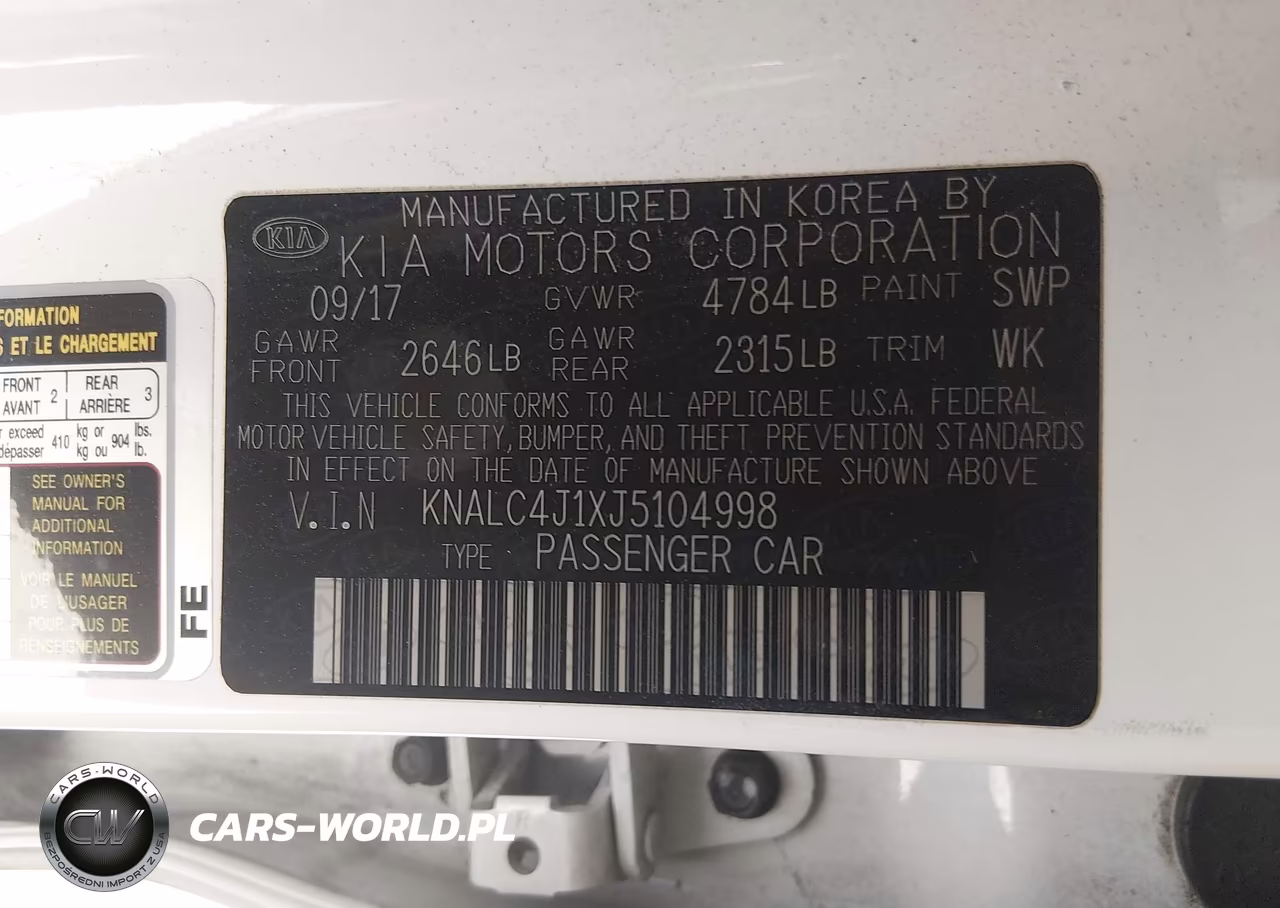 2018 Kia Cadenza Limited VIN:KNALC4J1XJ5104998 - 9