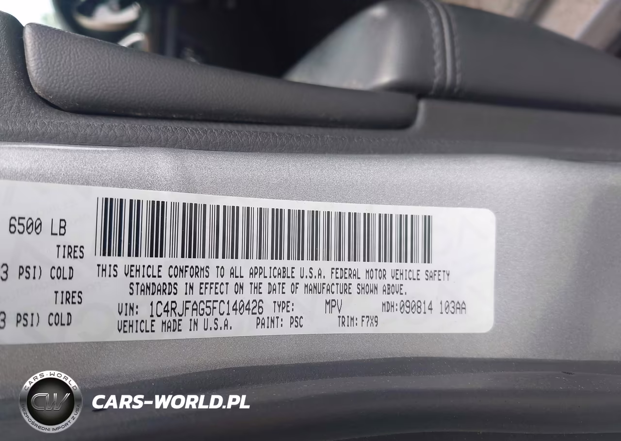 2015 Jeep Grand Cherokee Laredo VIN:1C4RJFAG5FC140426 - 9