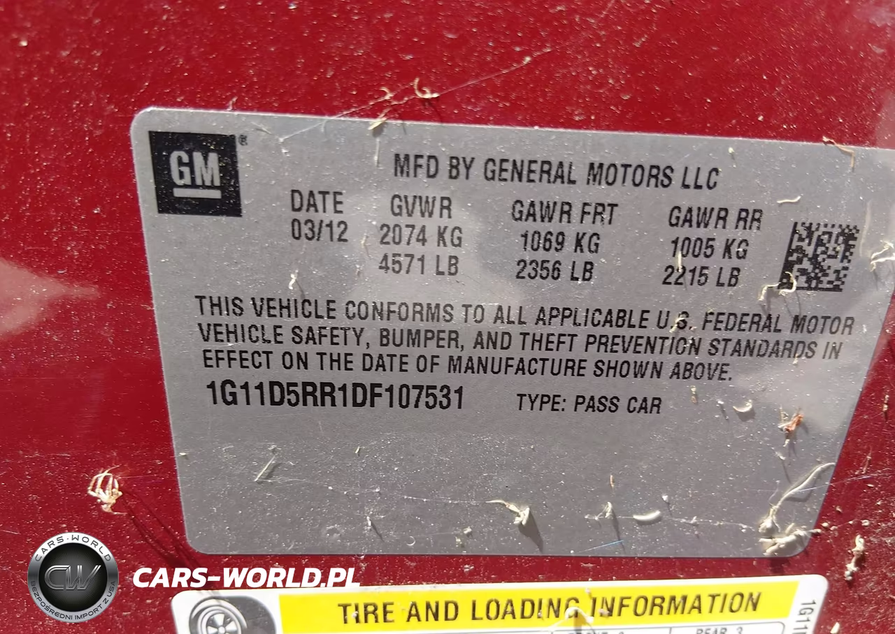 2013 Chevrolet Malibu Eco VIN:1G11D5RR1DF107531 - 9