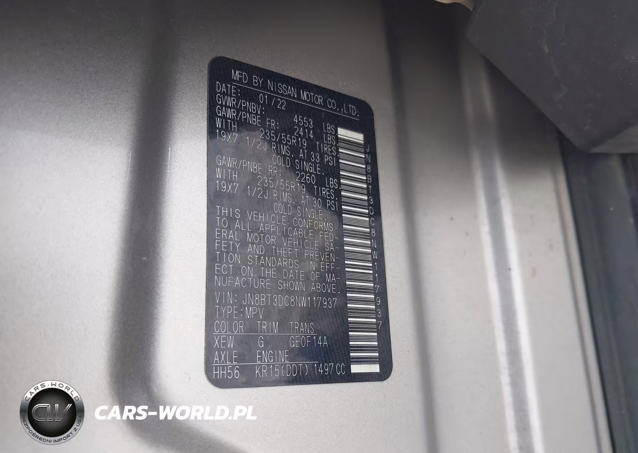 2022 Nissan Rogue Platinum Fwd VIN:JN8BT3DC8NW117937 - 9