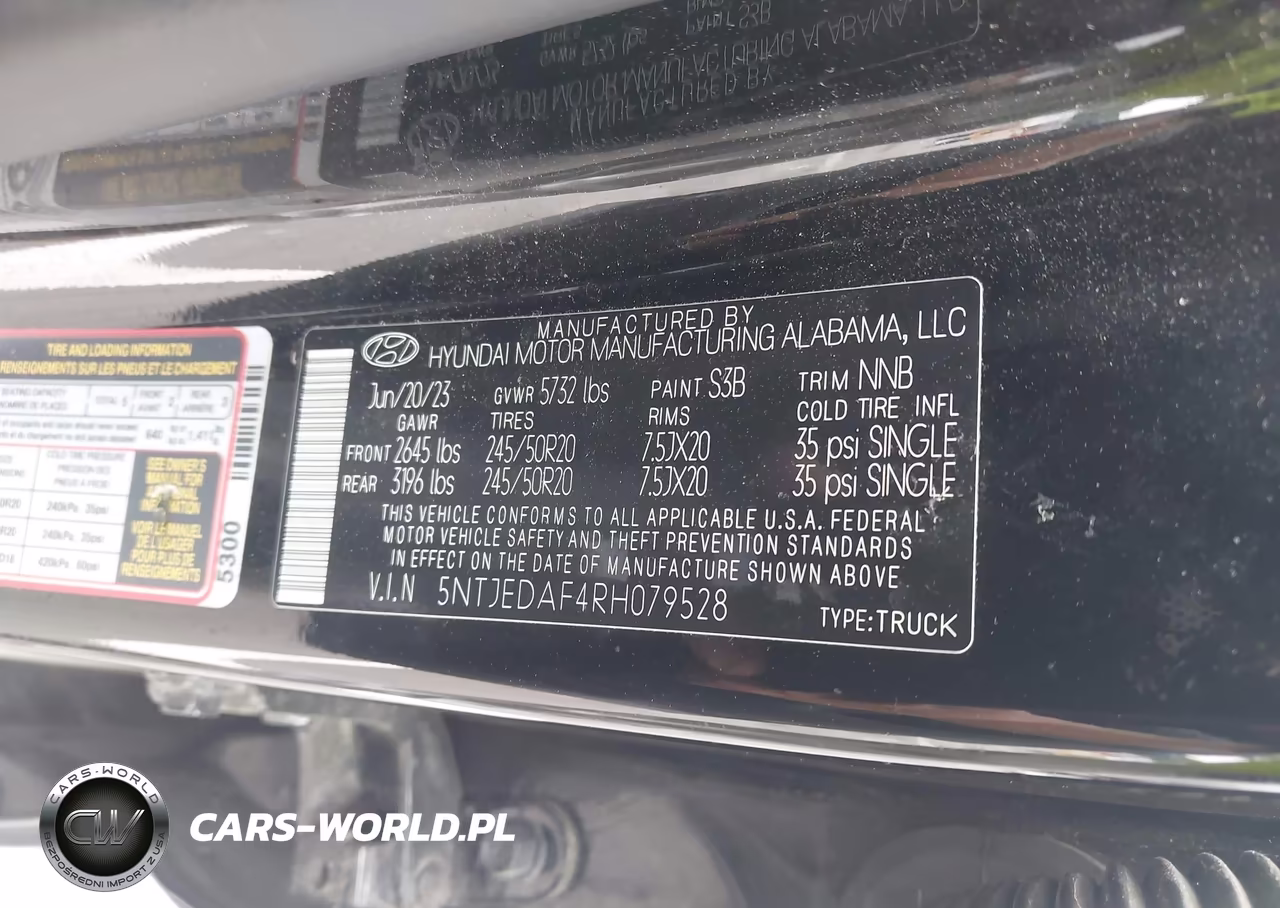 2024 Hyundai Santa Cruz Limited VIN:5NTJEDAF4RH079528 - 9