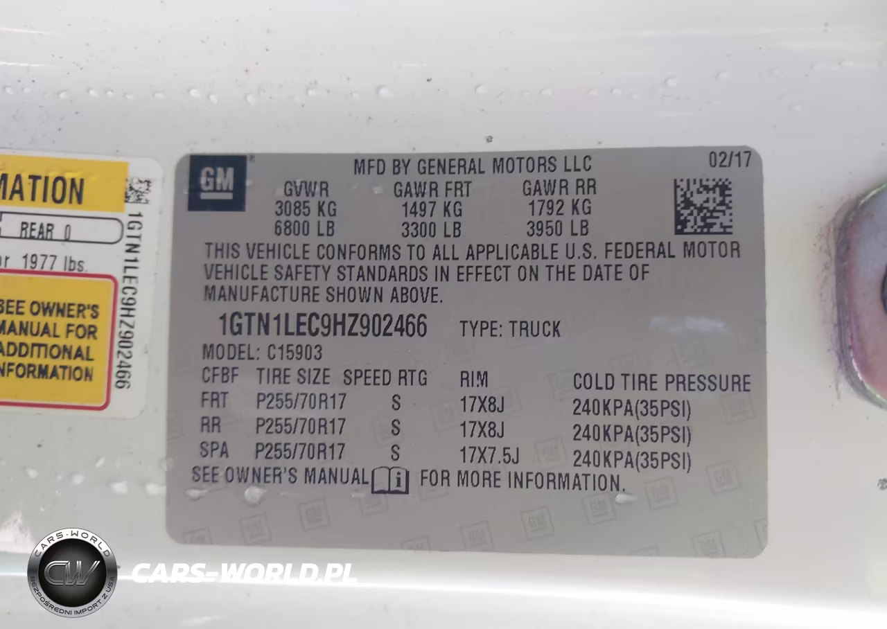 2017 GMC Sierra 1500 VIN:1GTN1LEC9HZ902466 - 9