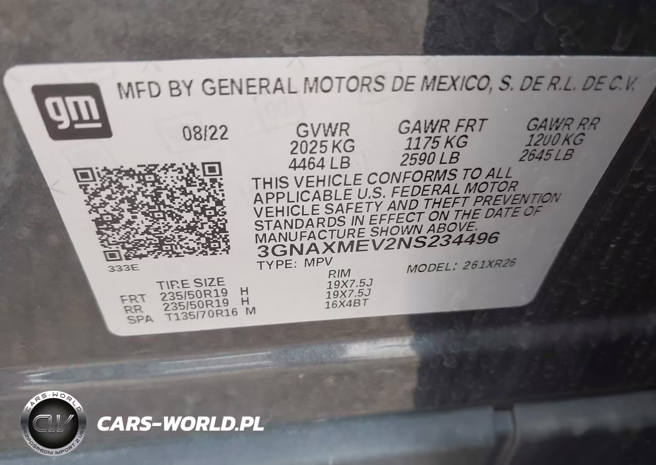 2022 Chevrolet Equinox Fwd Rs VIN:3GNAXMEV2NS234496 - 9