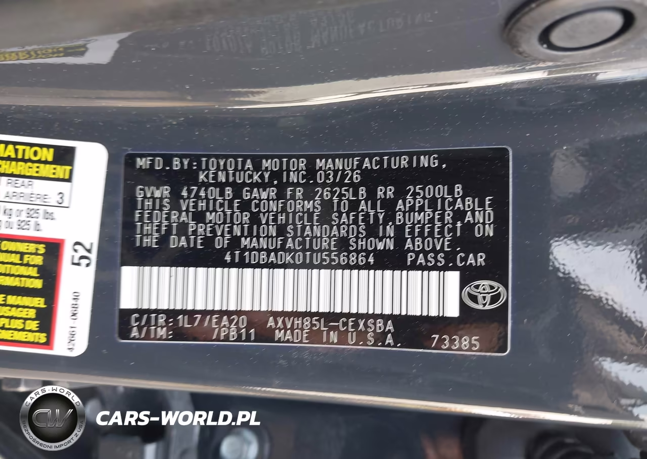 2026 Toyota Camry Se VIN:4T1DBADK0TU556864 - 9