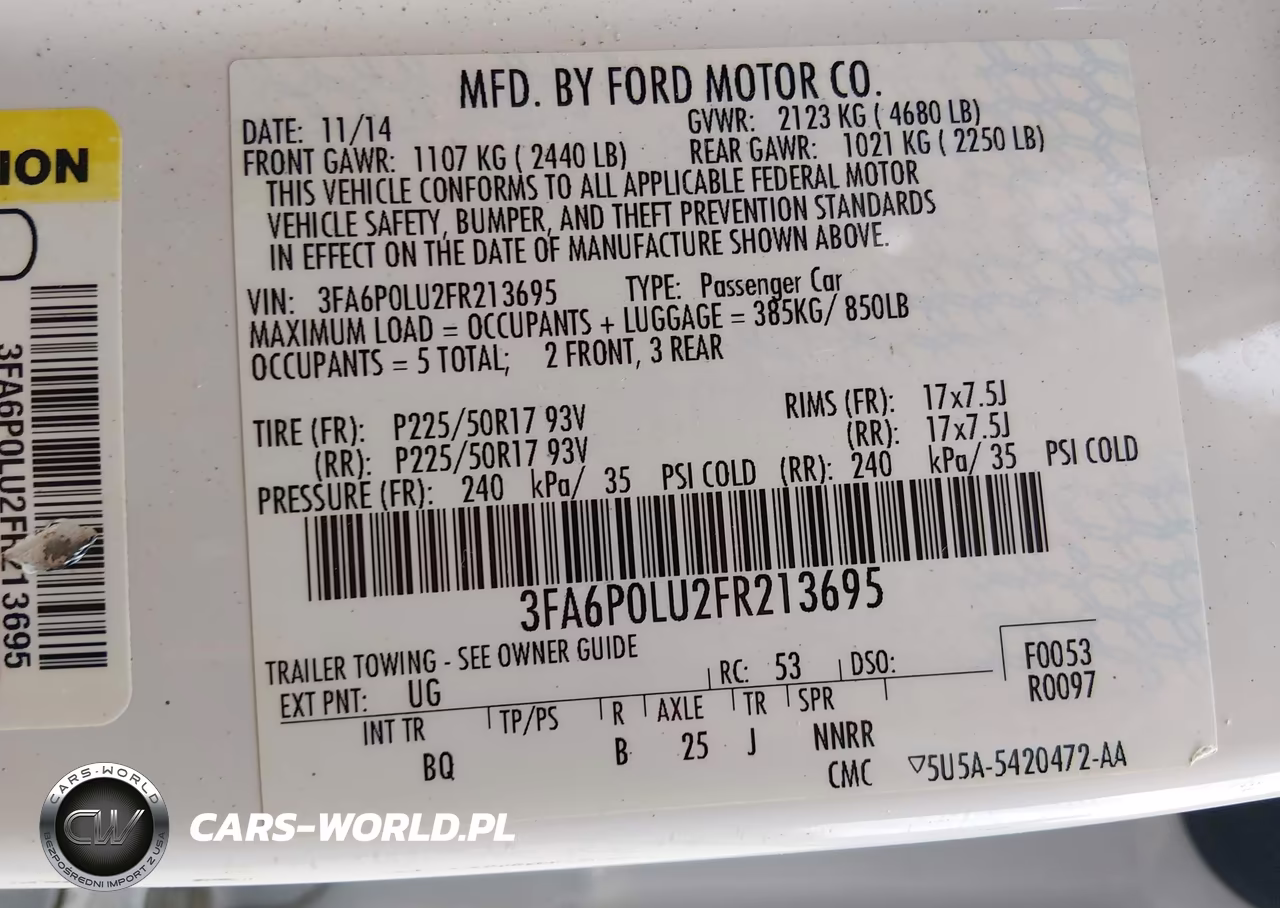 2015 Ford Fusion Hybrid Se VIN:3FA6P0LU2FR213695 - 9