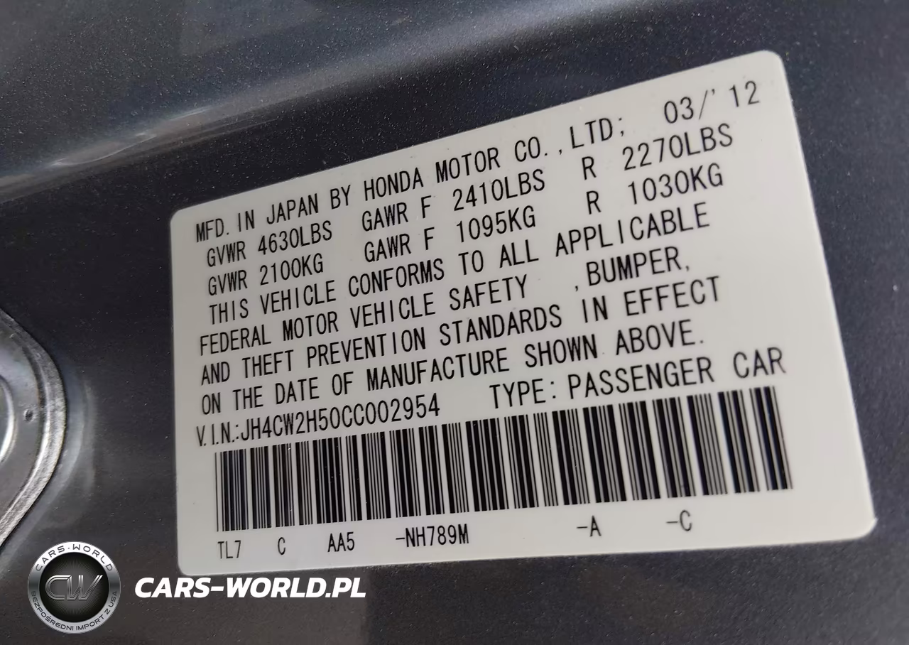 2012 Acura Tsx 2.4 VIN:JH4CW2H50CC002954 - 9
