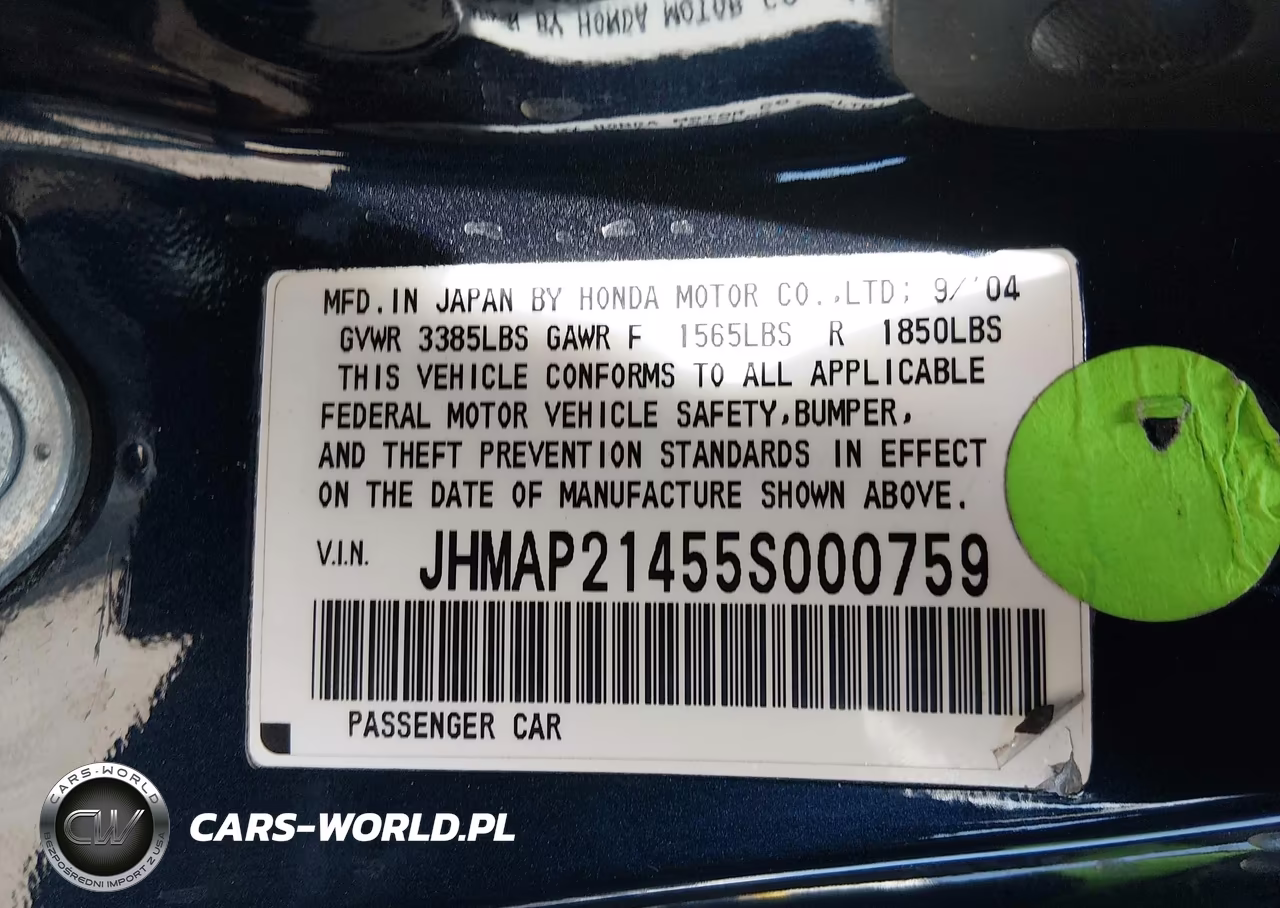 2005 Honda S2000 VIN:JHMAP21455S000759 - 9