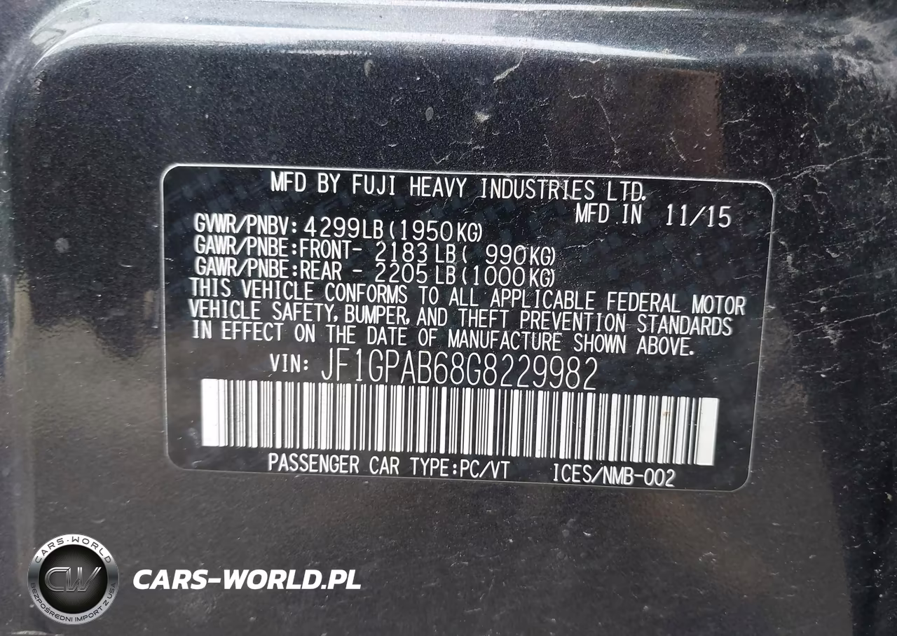 2016 Subaru Impreza 2.0I Premium VIN:JF1GPAB68G8229982 - 9