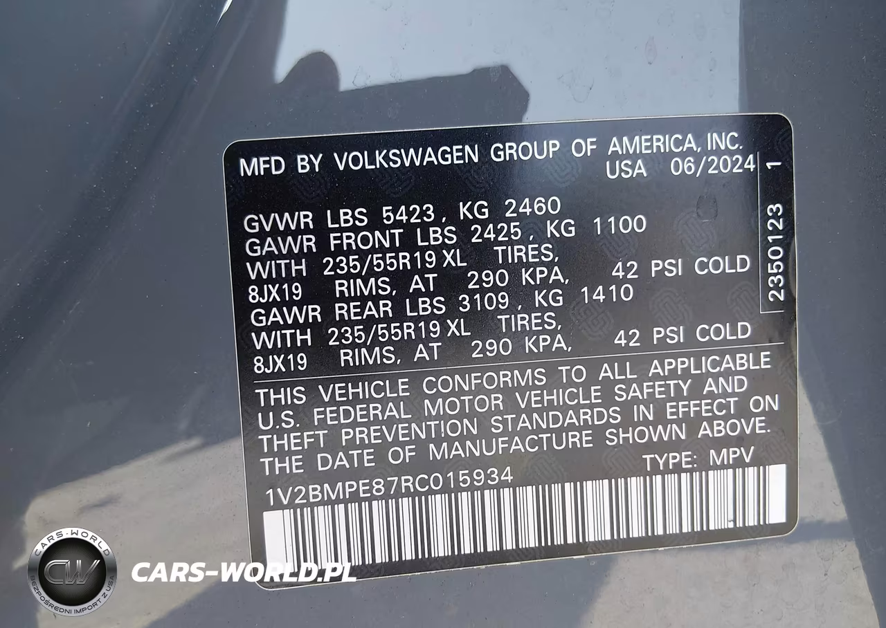 2024 Volkswagen Id.4 Standard VIN:1V2BMPE87RC015934 - 9