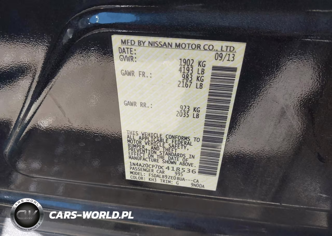 2013 Nissan Leaf S VIN:1N4AZ0CP7DC418536 - 9