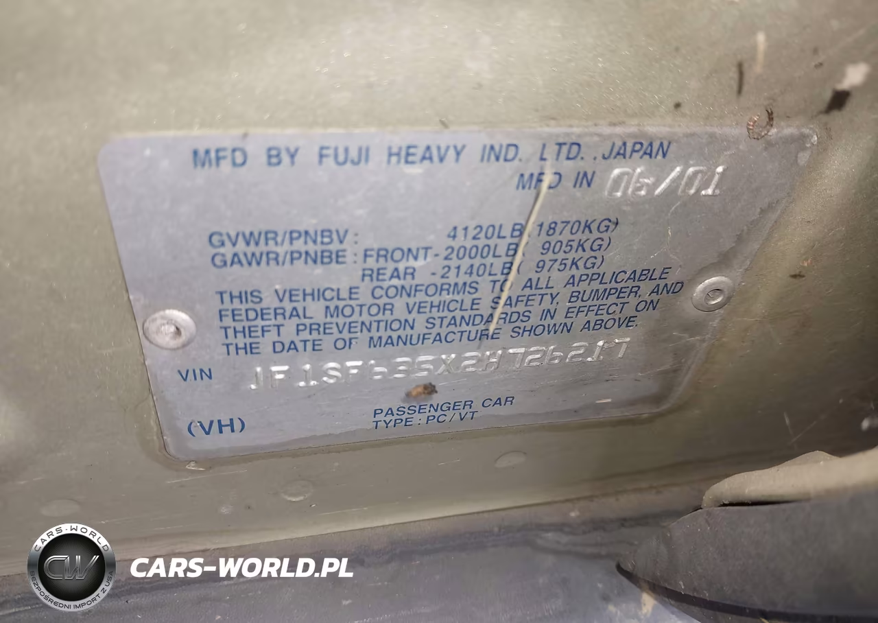 2002 Subaru Forester L VIN:JF1SF635X2H726217 - 9