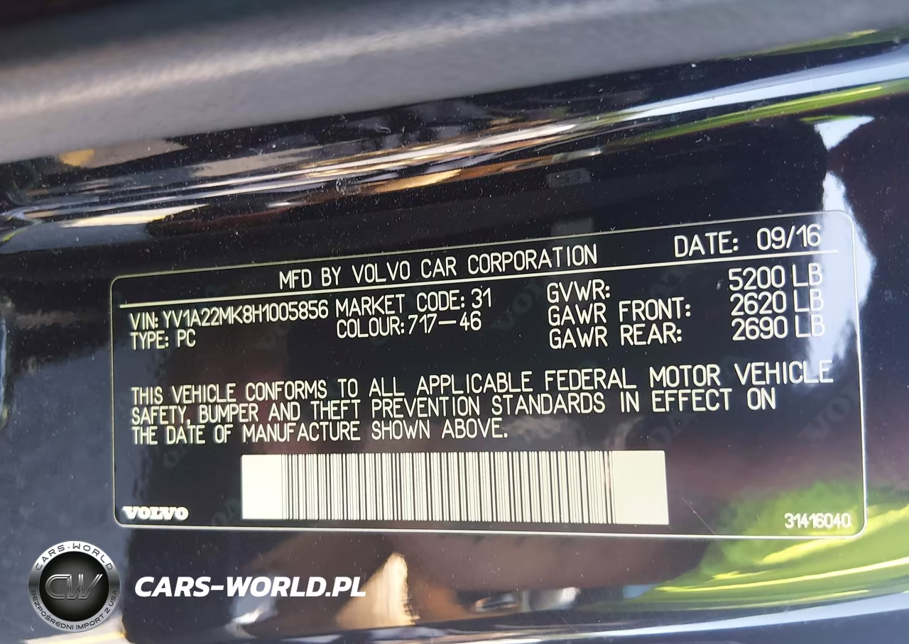 2017 Volvo S90 T6 Momentum VIN:YV1A22MK8H1005856 - 9