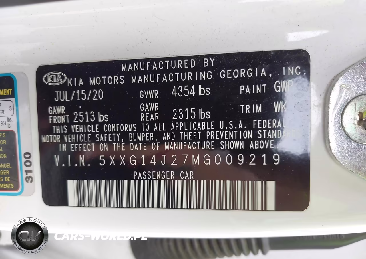 2021 Kia K5 Lxs VIN:5XXG14J27MG009219 - 9