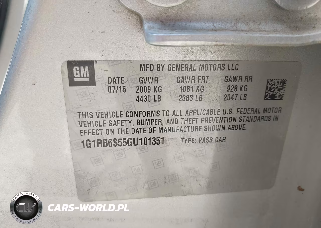 2016 Chevrolet Volt Premier VIN:1G1RB6S55GU101351 - 9