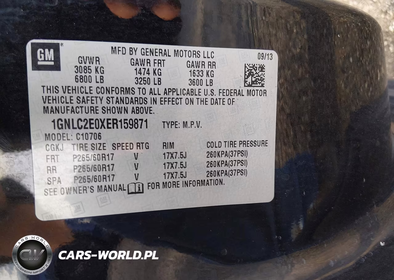 2014 Chevrolet Tahoe Commercial VIN:1GNLC2E0XER159871 - 9