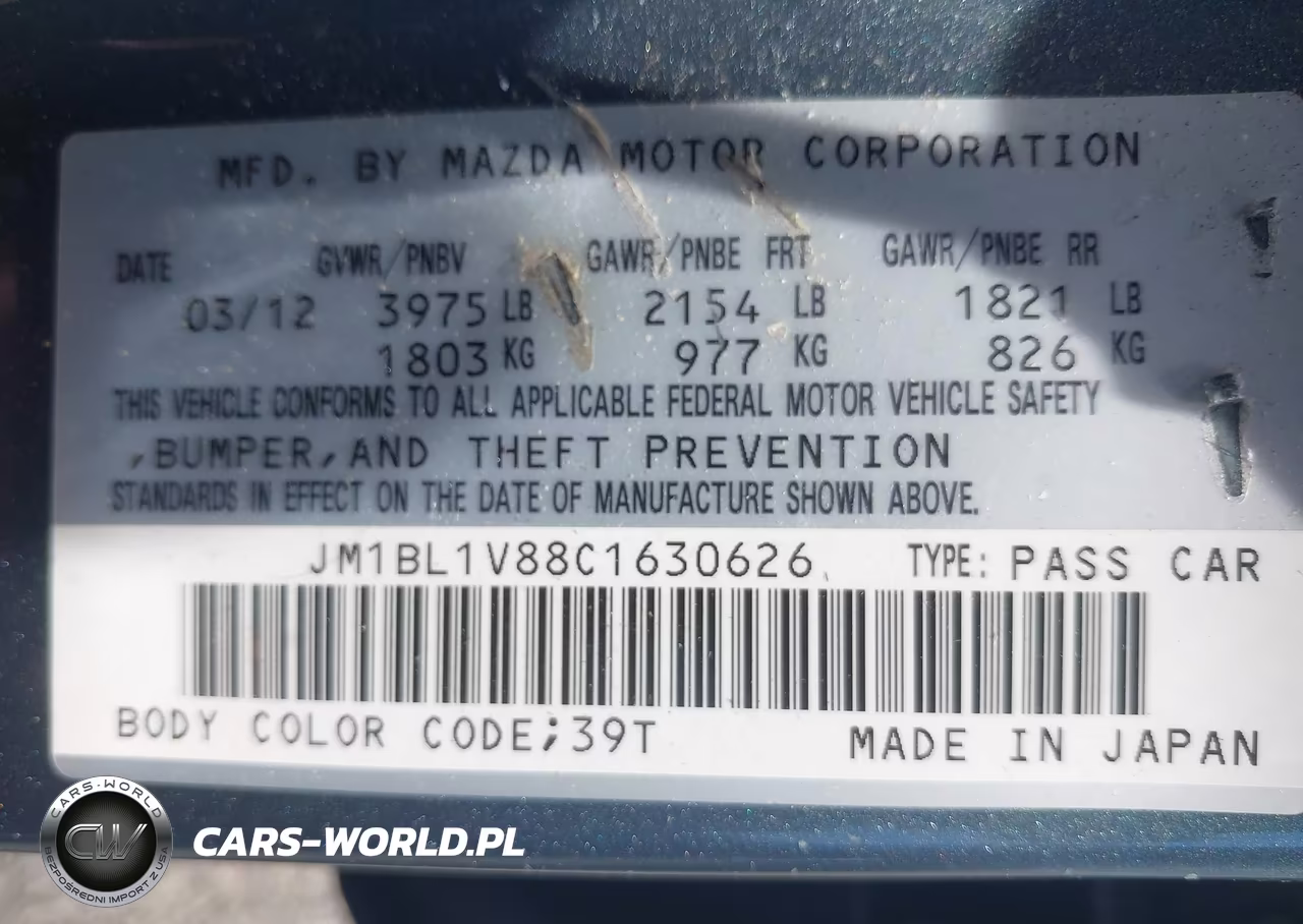 2012 Mazda Mazda3 I Touring VIN:JM1BL1V88C1630626 - 9